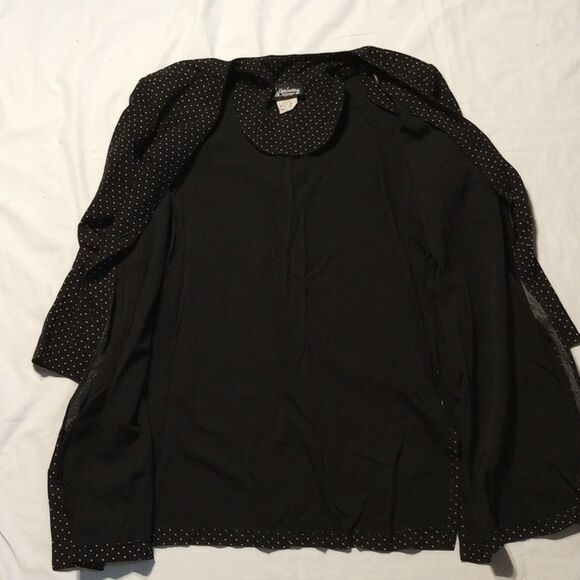 Vintage Whirlaway Frocks Black Polka Dot Button Up - Picture 3 of 11